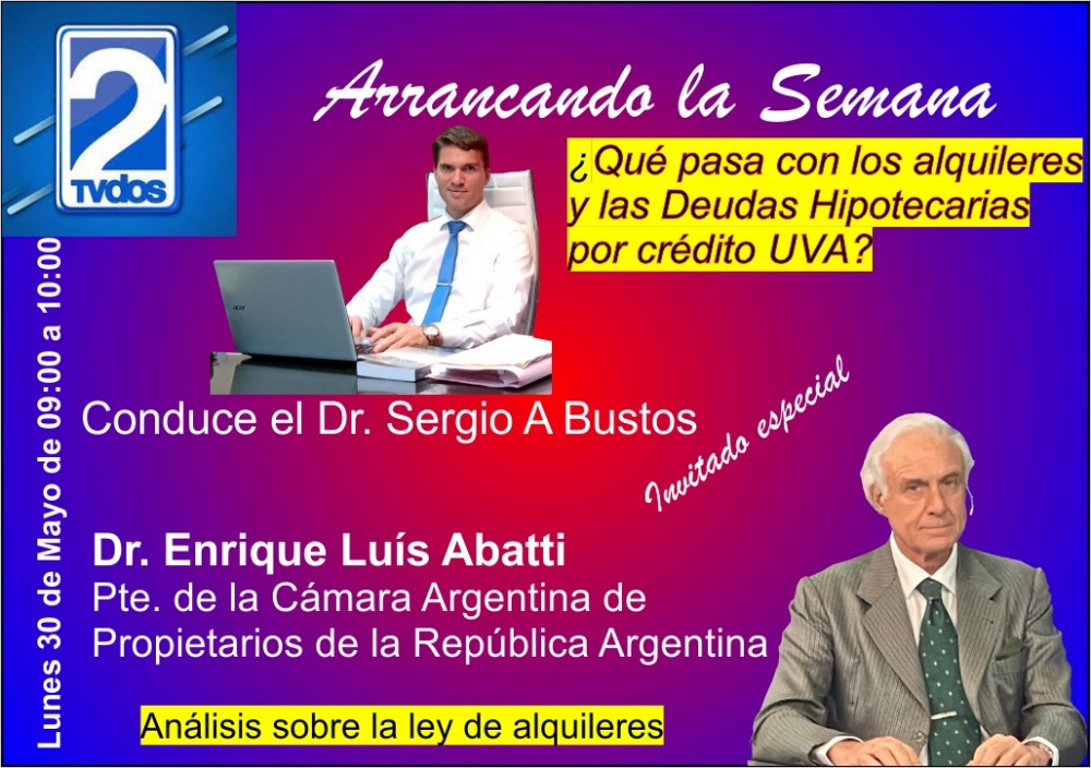 Importante análisis sobre la ley de alquileres con el Dr. Enrique Luís Abatti